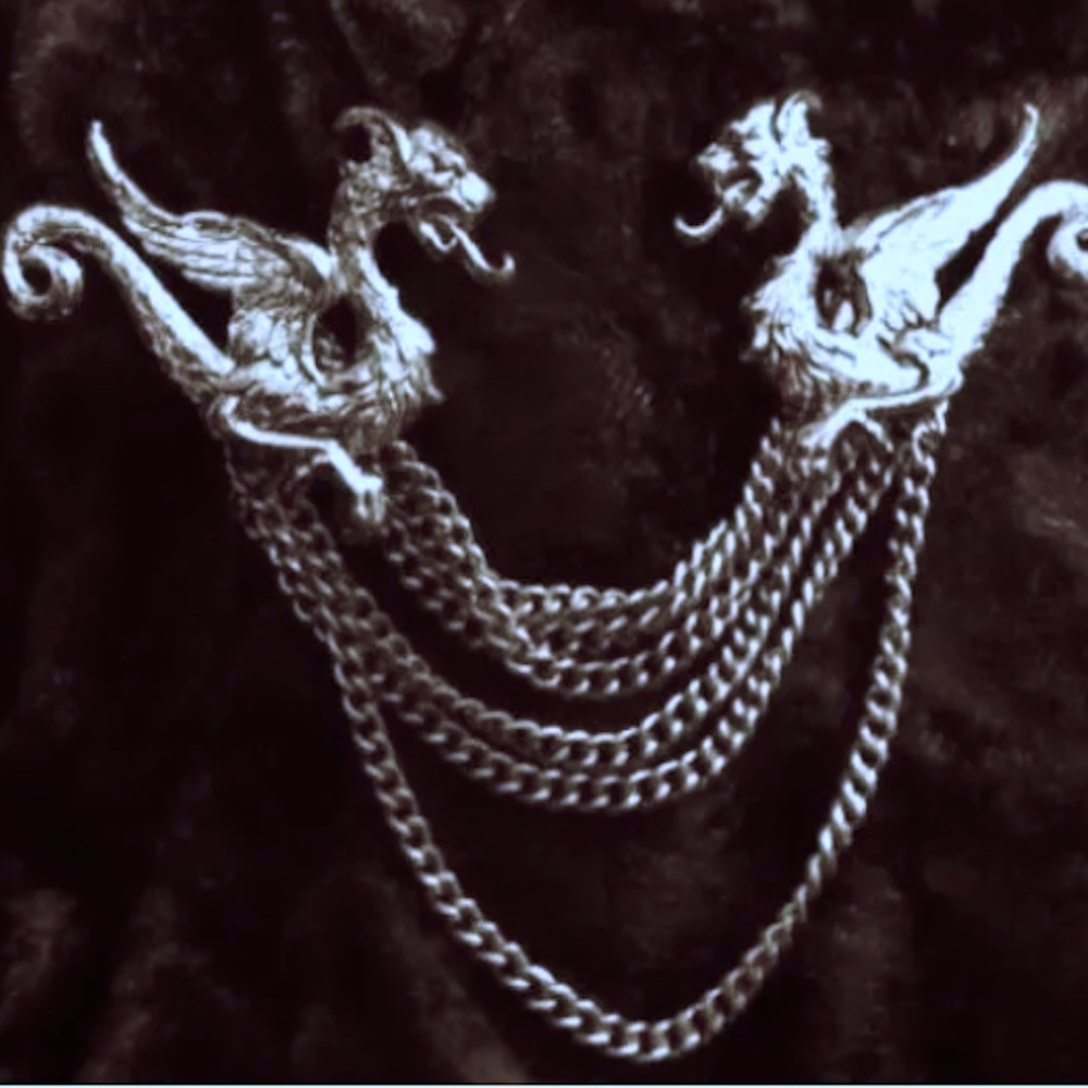 silver dragon cloak clasp